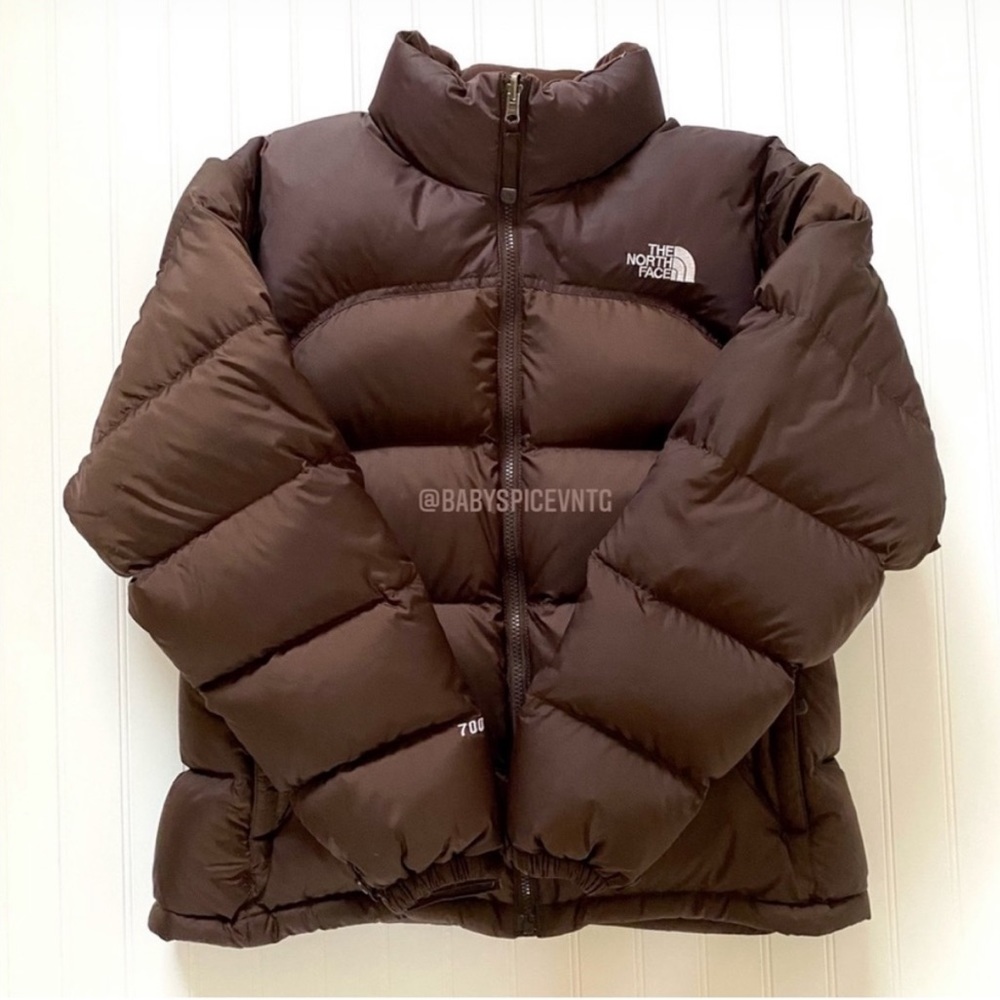 Brown North Face 700 Nuptse Jacket